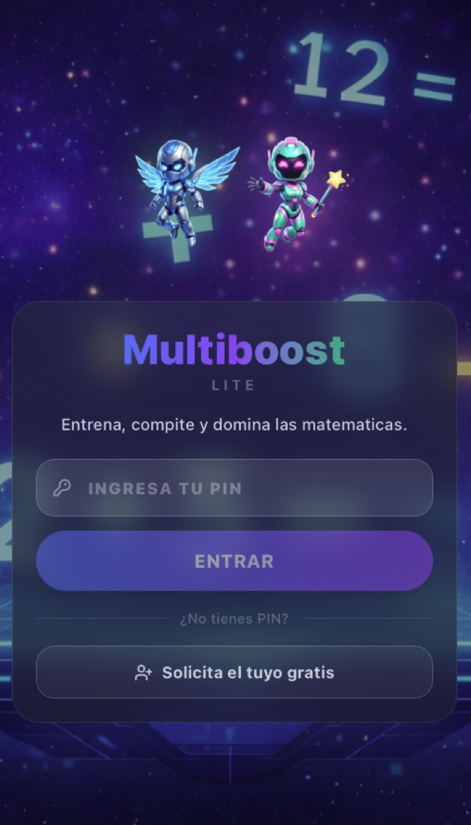 PWA MultiBoost Lite versión alumno - plataforma de aprendizaje interactiva