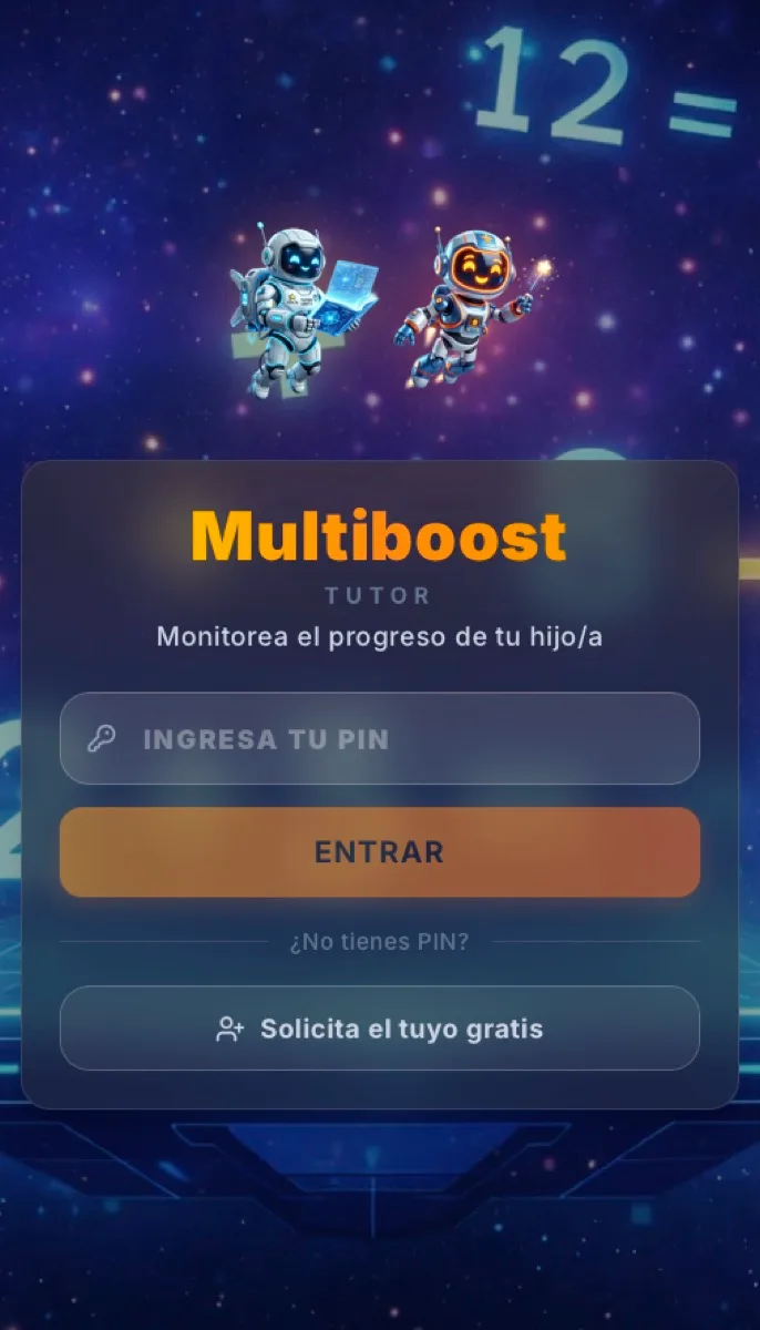 PWA MultiBoost Lite versión tutor - panel de gestión para profesores